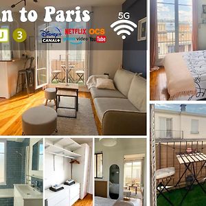 Big Bright Apartment - 5 Min To Paris By Train Asnieres-sur-Seine Exterior photo