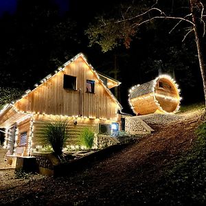 Romantic Cabin With Hot/Cold Tub And Finnish Sauna Sentvid Pri Sticni Exterior photo