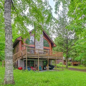 Peaceful White Sand Lake House With Dock And Deck! Lac Du Flambeau Exterior photo